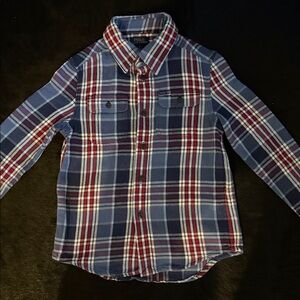 Polo by Ralph Lauren Boys Plaid Shirt in Blue and Red